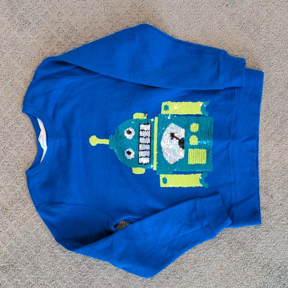 H&M robot sweatshirt with sequins